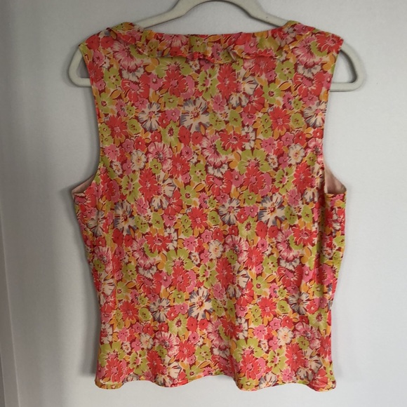 AnnTaylor Floral Sleeveless Blouse - Picture 3 of 11